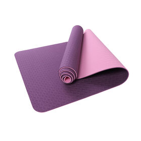 Wholesale household fitness mat thickened dual color anti slip TPE yoga mat