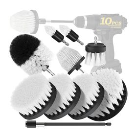 Power Scrubber Drill Attachment Brush Set Auto Detailing Cleaning Tools