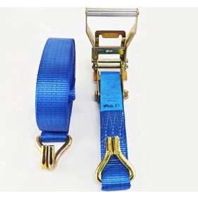 Heavy Duty Polyester Cargo Lashing Strap Industrial Ratchet Tie Down
