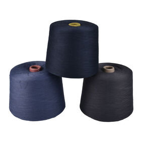 Dope Dyed Ring Spun Polyester Yarn Durable Industrial Sewing Thread