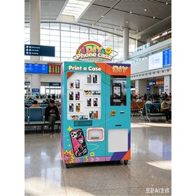 2026 New Phone Case Printing Vending Machine with SDK Cloud-Based Management & ADA Compliance QR Code & Credit Card Payment