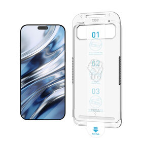 Dust Removal HD clear Easy Installation Kit Applicator 9H Phone Tempered Glass Screen Protector Film for iPhone18 Pro Max