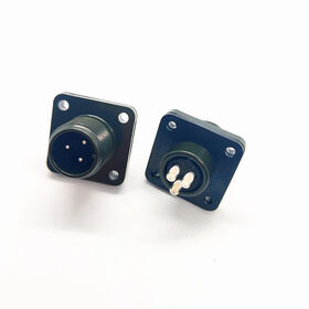MS3102A-10SL-3P 3Pin Square Flange Panel Mount Receptacle MIL-C-5015 Circular Connector