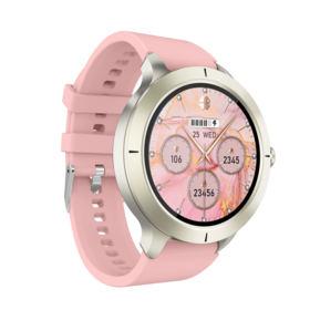 Smartwatch Bulat TFT Kustom 1.27" Tahan Air IP68 untuk Olahraga & Kesehatan: Langkah Jalan, GPS, Detak Jantung, Tekanan Darah/Oksigen