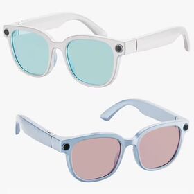 AI Smart Glasses with Translator 1300w 1080p Video Music Call Removable Polarized Lens IPX-5 Waterproof 290mAh Battery