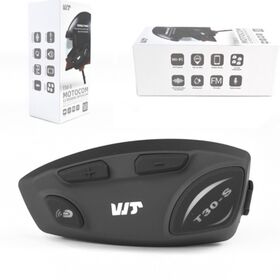 TOUCARE T30S Motorcycle Helmet Mesh Intercom Headset 32-Rider 1200M Range IP67 BT 5.3 Hi-Fi Stereo for Long-Distance Touring