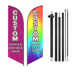 Double Sided Feather Beach Flag for Advertising