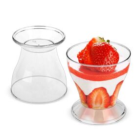 Clear Plastic Dessert Cup for Party Catering
