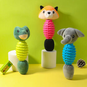 Plush Animal TPR Dog Chew Toys for Pets