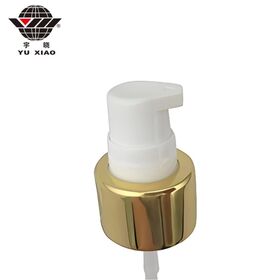 Wholesale Cheap Cosmetic Treatment pumps Dispenser Mister Gold Silver Rose Gold Aluminum Collar Lotion Pump