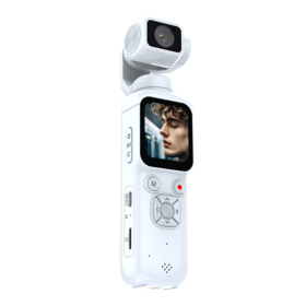 Newest rotate lans 4K action digital camera Face sensor auto record