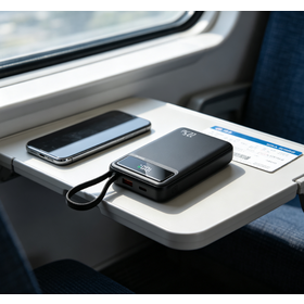 Customizable OEM 10000mAh portable power bank supporting PD22.5W fast charging for quick refills of smartphones and daily digital