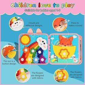 Kids Non-Woven Fabric Quiet Book, Early Learning Educational Toy for Babies Toddlers