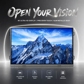 98 Inch Large Screen 4K Smart Interactive Whiteboard RK3576 Powerful Chip Wireless Sharing Wall Mount Touch Display For Brand Show