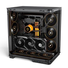 Panorama Horizon PC Gaming Case Wholesales Vertical GPU 2PCS Rear Fan Super & 2 Water Cooler Support Computer Gaming Tower