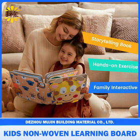 Montessori Early Education Tear-Resistant Quiet Book Infant Cloth Book with Velcro Busy Book