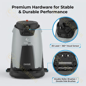 Commercial Autonomous Cleaning Robot 3D LiDAR IP6X 15000Pa Suction 780mm Wide Scrubber App-Controlled 8h Runtime 3604 Sqm