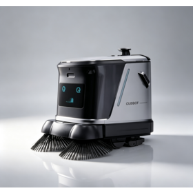 Commercial Floor Scrubber Robot LDS+VSLAM Navigation APP Auto Charge 15000Pa Wet Dry Cleaning Robot