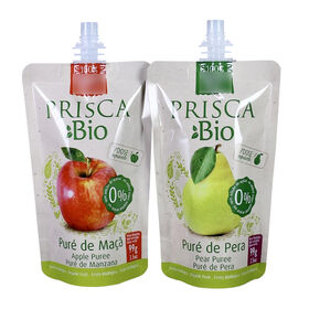 Custom Printed Logo 250ml 500ml Plastic Juice Spout Pouch Reusable Food Grade Stand Up Liquid Pouch With Nozzle For Beverage Sauce
