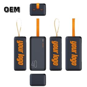 Hot Trending OEM New 40000mAh Outdoor Camping Power Bank with 22.5W Pd Fast Charging Power Bank for mobile phones