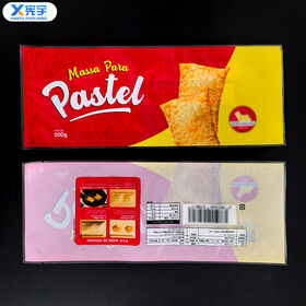 Custom Printed Logo Thickened Vacuum Plastic Bag Heat Seal PA Nylon Food Storage Bag For Frozen Meat Seafood Fried Goods Sausage
