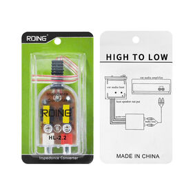 Car Audio High to Low Level Converter Line Output Converter RCA Adapter