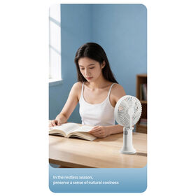 Wholesale Desk Fan Manufacturer 6 Inch Big Air Cannon Desktop Handheld Mini Fans Large Battery Life Handheld Fan Quiet Motor Mi...
