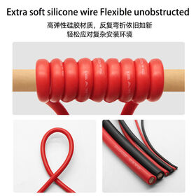 High quality Silicone Electronic Cable 28AWG 6AWG 8AWG 10AWG 26AWG 24AWG High-temperature resistant wire Factory wholesale