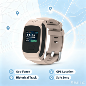 Senior Care Tracking Watch Two Way Call Heart Rate Blood Pressure Monitor