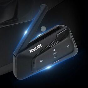 TOUCARE T80 Pro 32-Way Motorcycle Helmet Communication System 1600M Long Range IP67 BT 5.2 DSP CVC Stereo for Track Racing