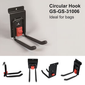 Heavy Duty Slatwall Circular Hook Safety Lock Garage Storage Holder