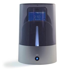Smartphone UV Sterilizer Triple UV-C Lamp Integrated Wireless Charging Hub