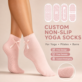 Non Slip Cotton Yoga Socks Women Professional Pilates Gym Footwear