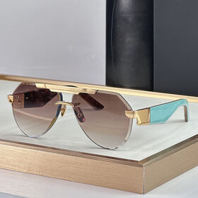 Men Rimless Sunglasses UV400 Protective High End Business Travel Eyewear