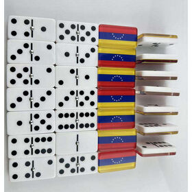 Custom Double Six Dominoes Set Metal Spinners Family Game Night