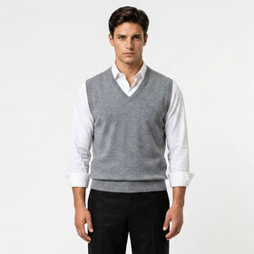 Pure Cashmere Sleeveless V-Neck Vest Premium Inner Mongolia Knitwear