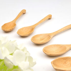 Natural Bamboo Coffee Spoon Reusable Eco-Friendly Wooden Stirrer