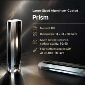 Großformat iger Aluminium-beschichteter Prismen spiegel
