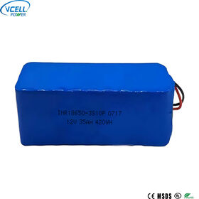 VCELL/OEM 11.1V 12V 35Ah 18650 Rechargeable Lithium Battery For Scooter Wheelchair Vacuum Cleaner Trolling Motor