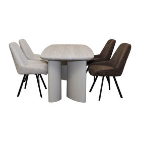 Modern and Simply Furniture Steel Black Leg Velvet Dining Chair with Cushion