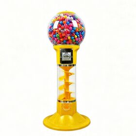 Coin Operated Spiral Gumball Machine 110/130/140cm Mechanical Candy Capsule Toy Vending Dispenser