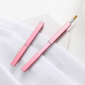 Top Quality Private Label Scrub pink Retractable Lip Liner Mini Lip Brush