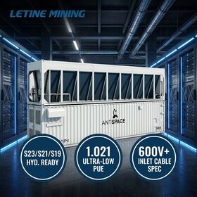Bitmain Antspace HD5 Hydro Cooling Container Mining Farm 308 Slots S23 S21 Hyd S19 Hyd Bitcoin ASIC 1500kW Hydro Cooling Solution