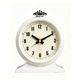 Vintage American Metal Desk Alarm Clock with Beep Alarm#22053 With Snooze & Night Light for Living Room, Study & Bedroom