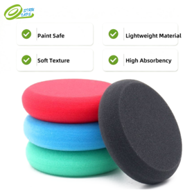 Car Detailing PU Foam Applicator Pad 4 Inch Round Shape Soft Detailing Accessories for Car Wax Polish