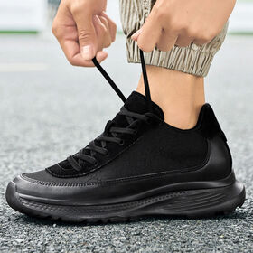 Invisible Inner Height-Increasing Men's Thick-Soled Breathable Non-Slip Lightweight Lycra Upper EVA Outsole Sports Shoes