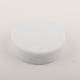 Small Ring Round Shape White Earring Box Portable Jewelry Storage Organizer Display Case