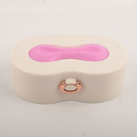 New Design Plastic Jewelry Box Large Capacity Travel Box Case for Jewelry with Mirror