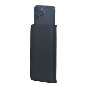 Functional Universal Leather Phone Cover with Slide-to-Open Camera Window and Foldable Stand Pu leather Protective Cover