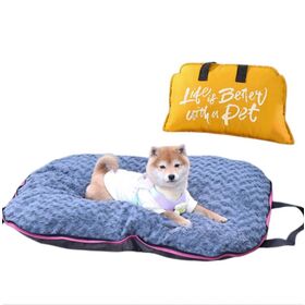 Waterproof Foldable Pet Mats Portable Pet Bed with Zippe Removable Dog Travel Bed Outdoor Durable Pet Car Mat Pet Supply